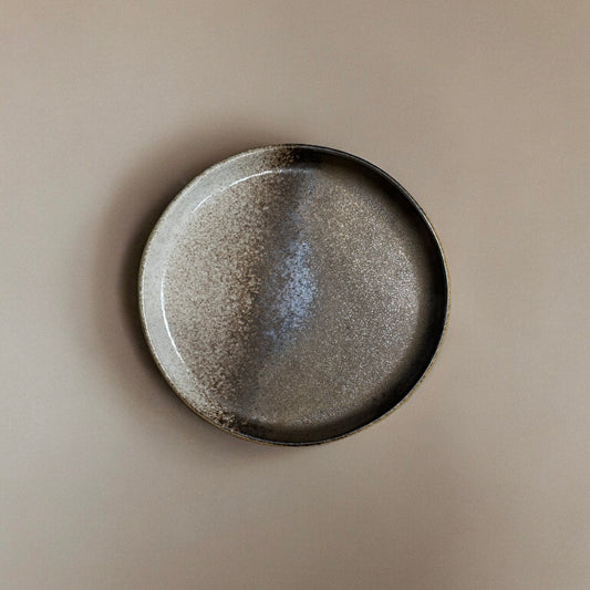 《 JAEE 》 Handmade Pottery Plate ( Brown )