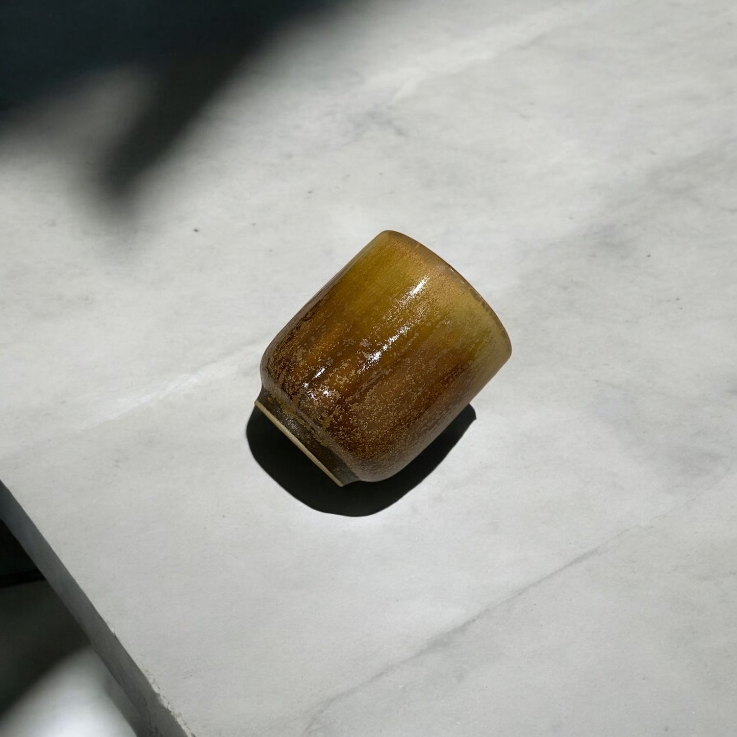 《 添興窯 》 手工陶杯 咖啡亮金