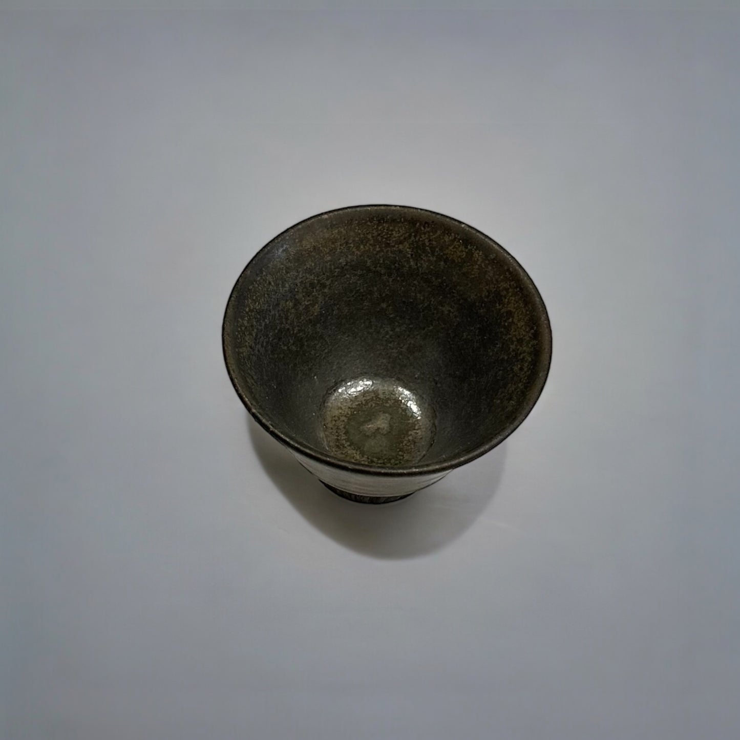 《 日本製陶 》元永成洸 手工茶杯 霧光銅