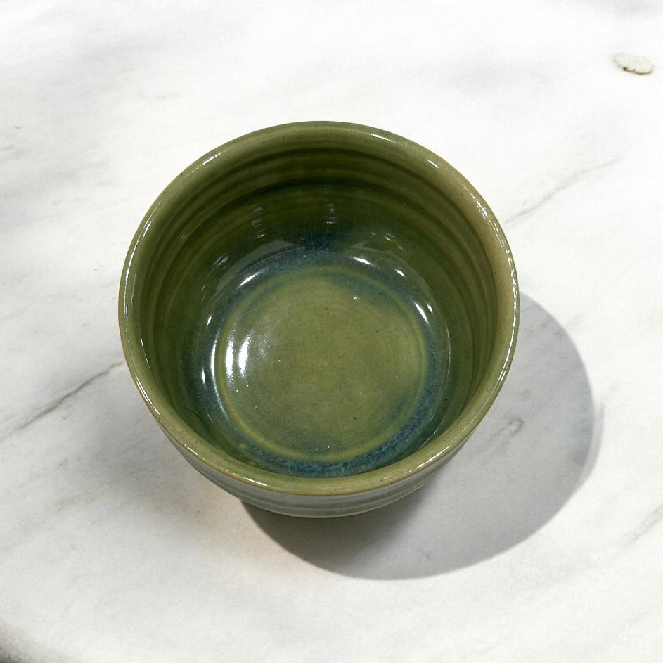 《 吉時雨陶藝 》 手工茶碗 抹茶奶綠