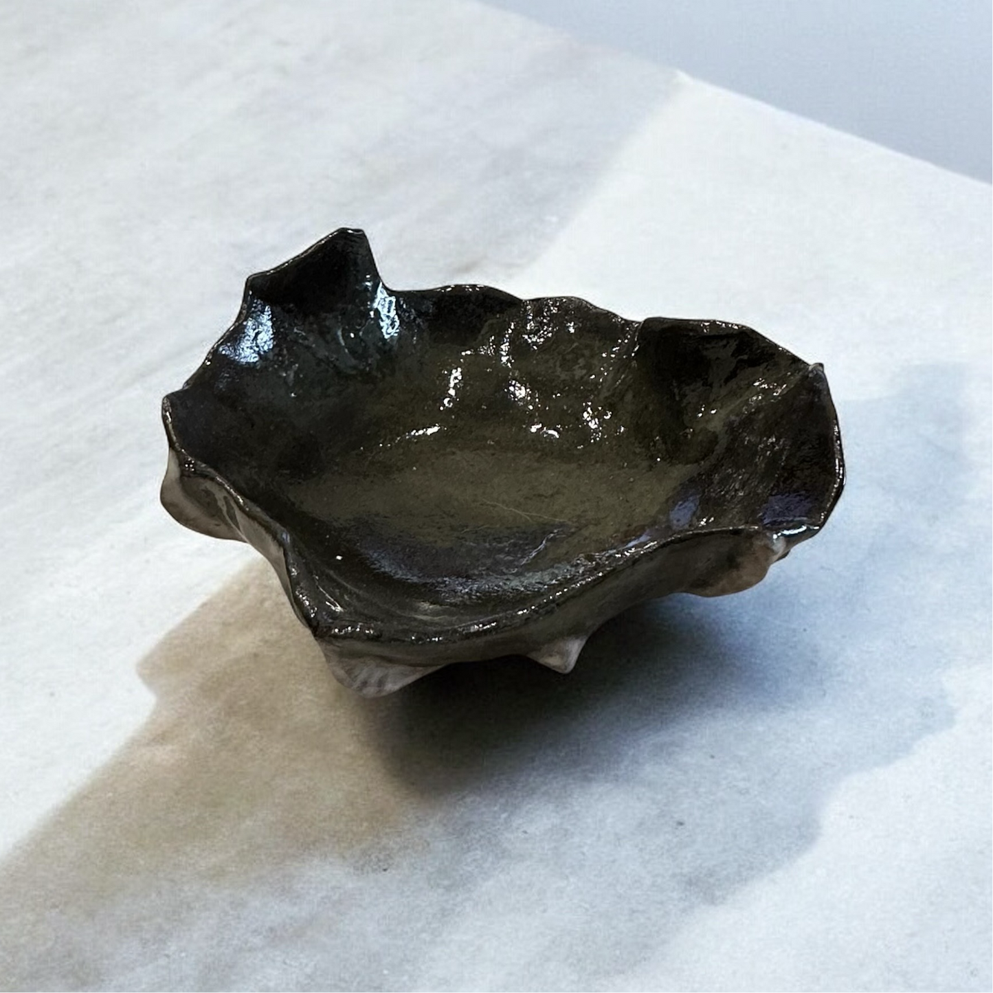 《 好人製陶 》 幾何萬用盤 淡麗黑
