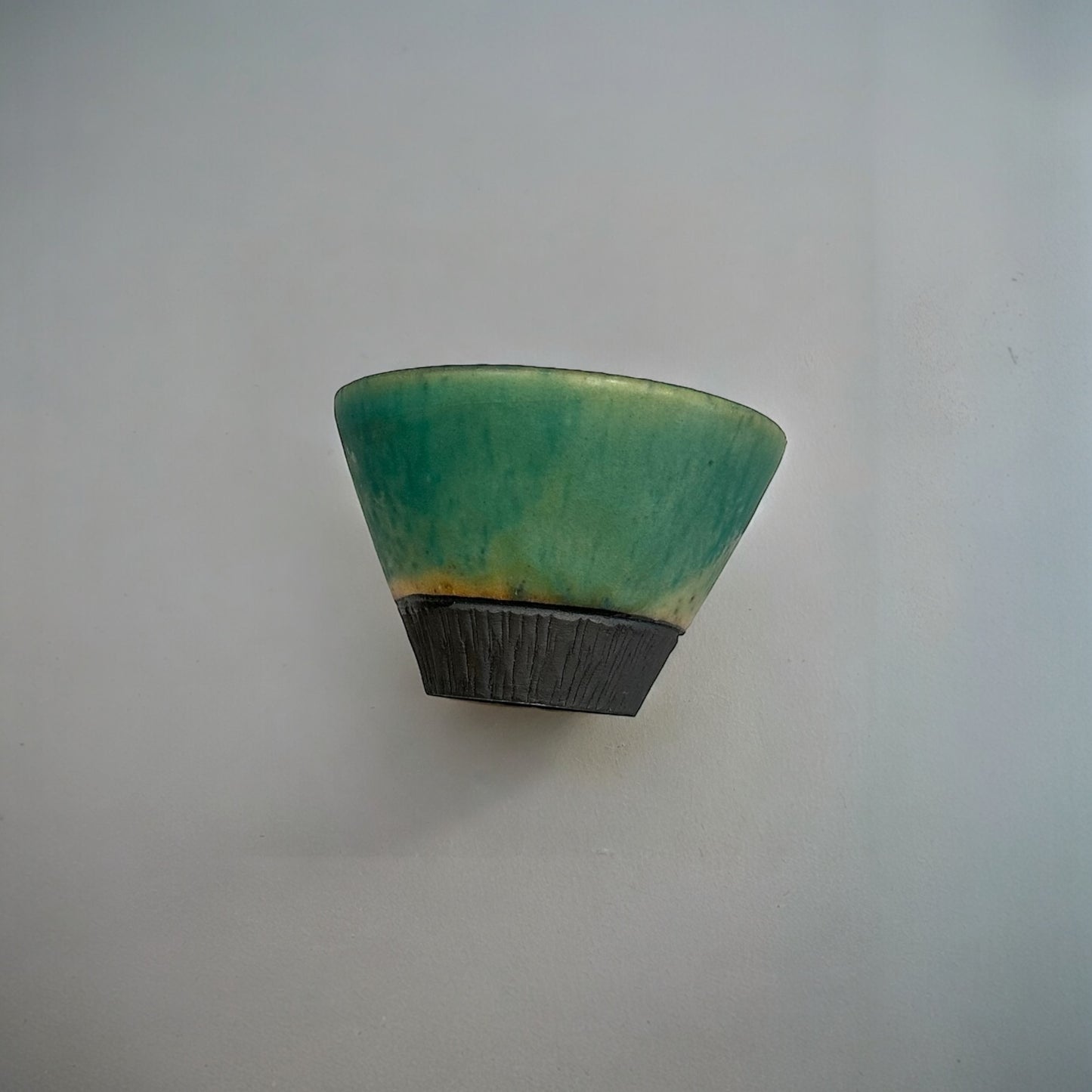"Japanese Pottery" Handmade Pottery Cup ( Mountain Green )