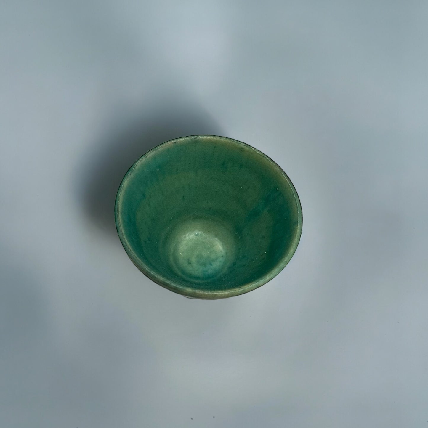 "Japanese Pottery" Handmade Pottery Cup ( Mountain Green )
