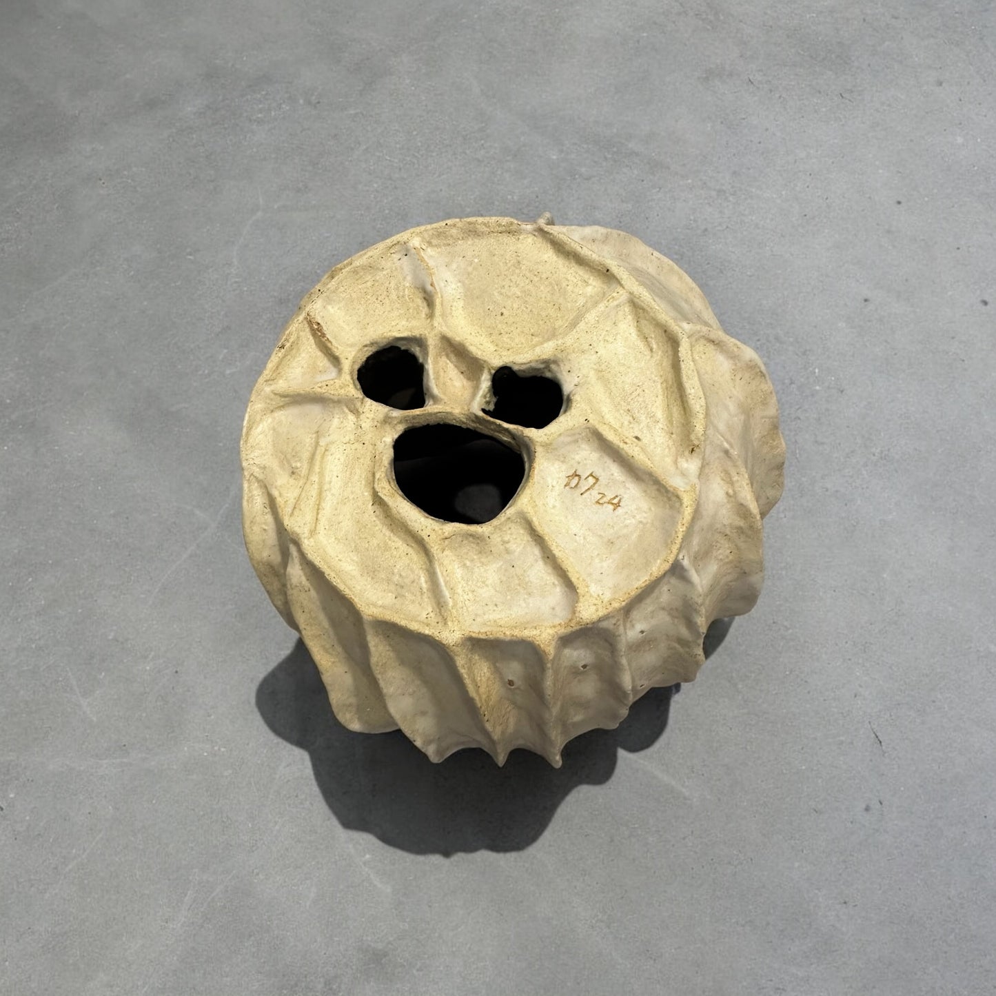 《 好人製陶 》手工陶盆 粉旋貝殼