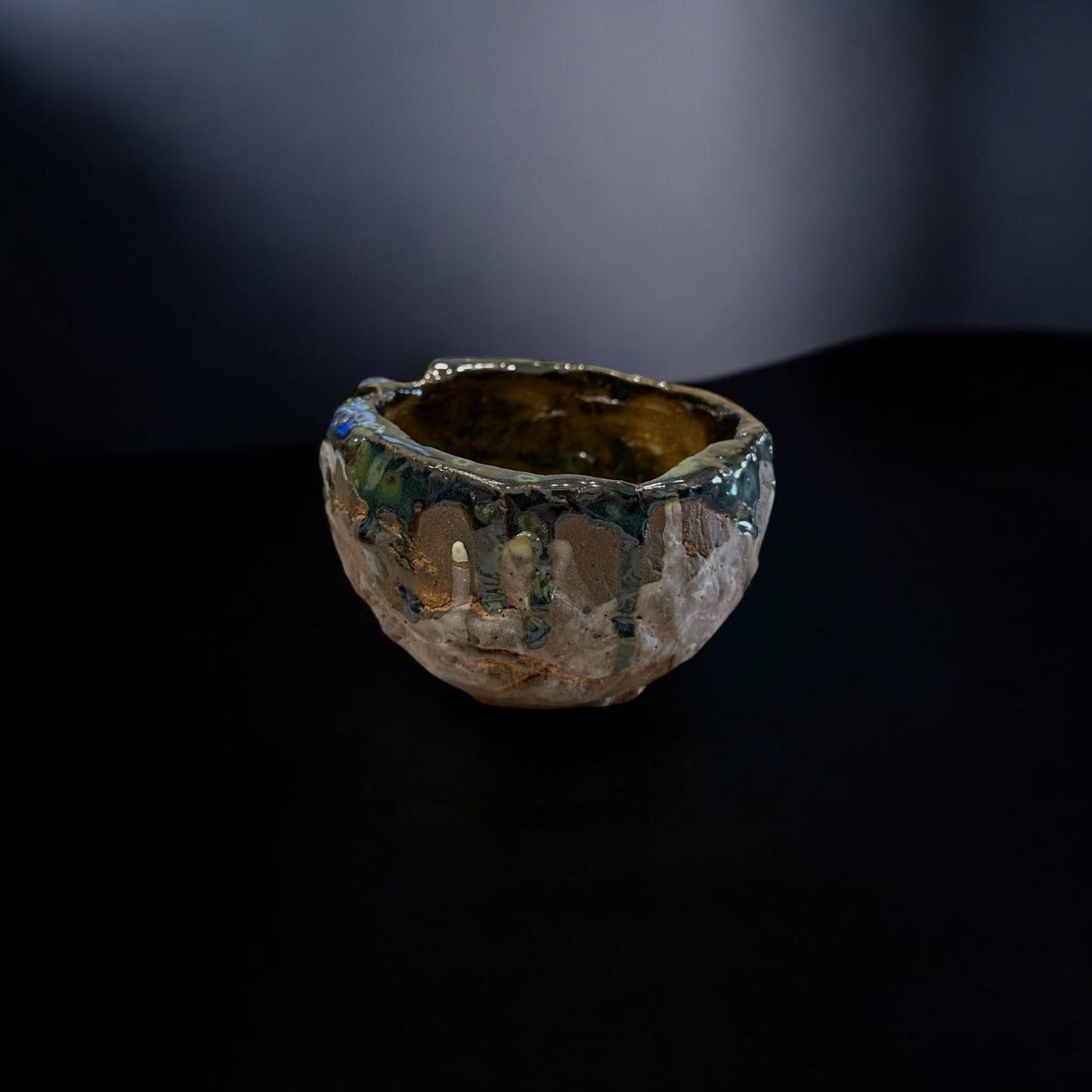 《 好人製陶 》手工盆器 綠釉之雲