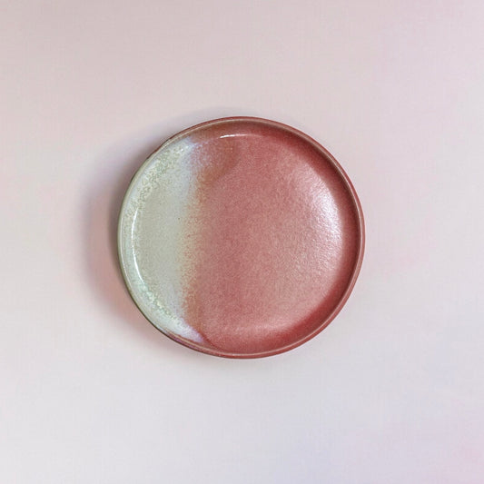 《JAEE》Handmade pottery plate ( Pink )