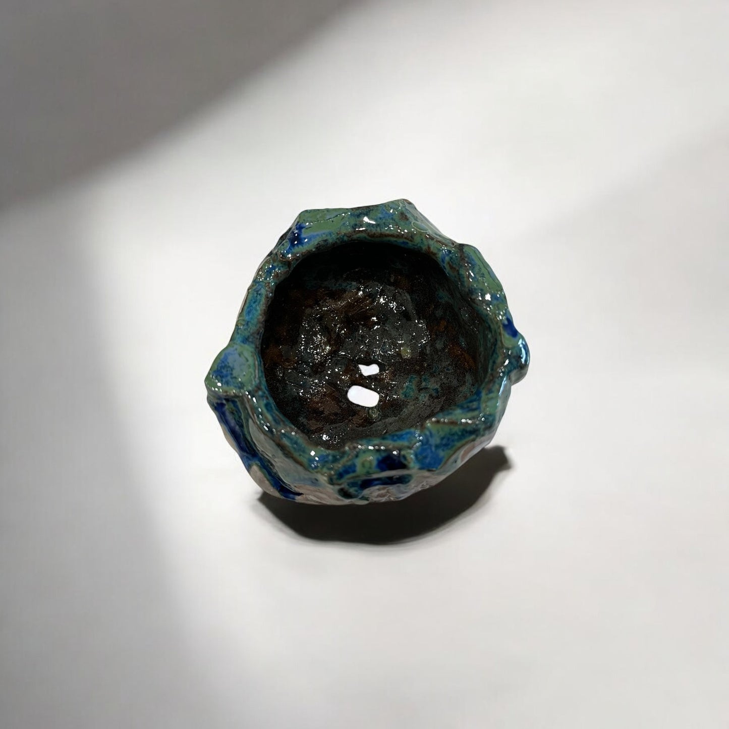 《 好人製陶 》手工盆器 藍釉之雲