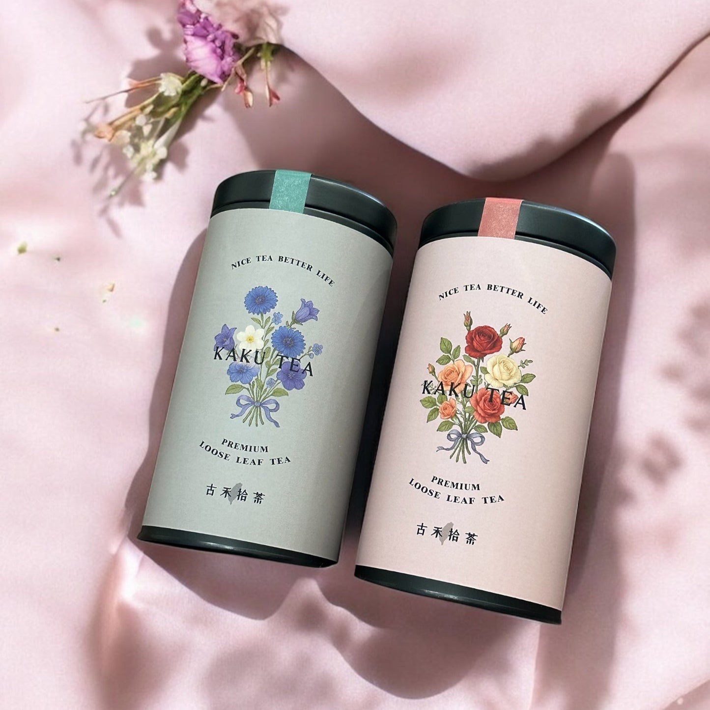 【限量茶罐】【花語拾光】原葉臺灣茶罐