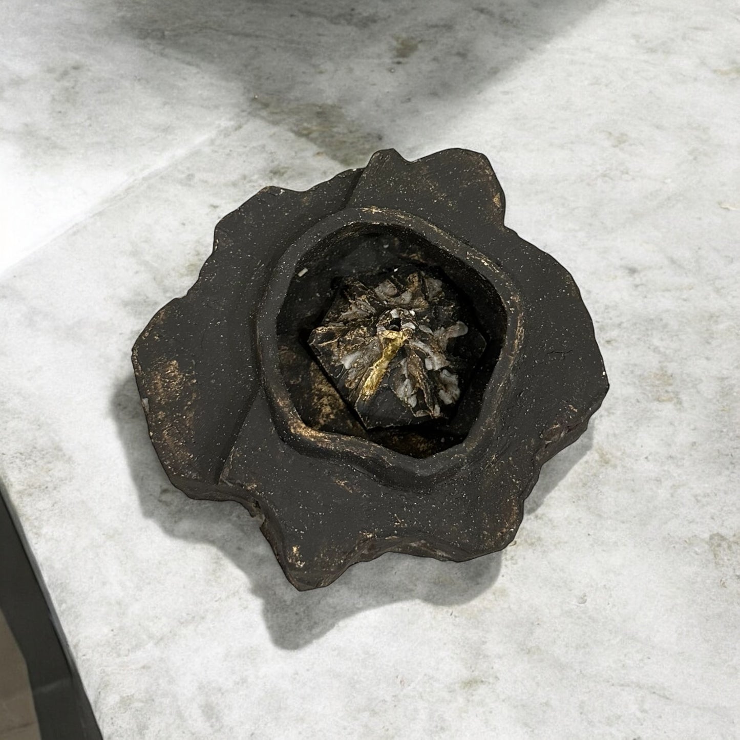 《 好人製陶 》三件式手工陶瓷香座 初盧·山石香箱