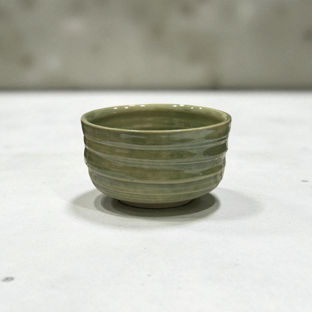 《 吉時雨陶藝 》 手工茶碗 抹茶奶綠