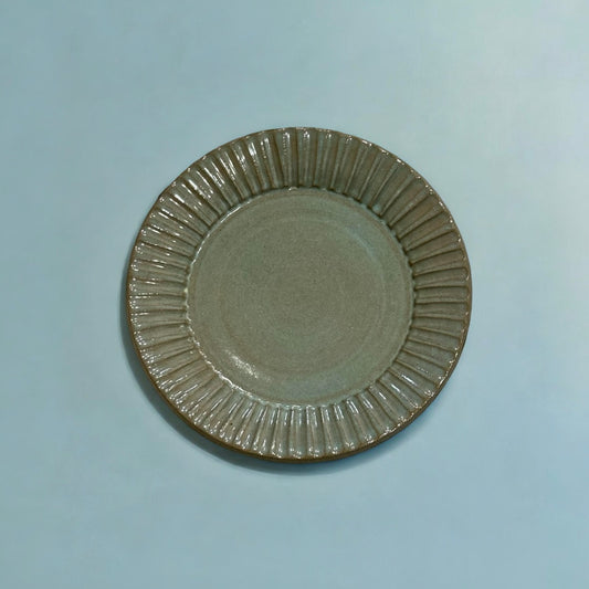 《 JAEE 》 Handmade Pottery Plate ( Grey Blue )