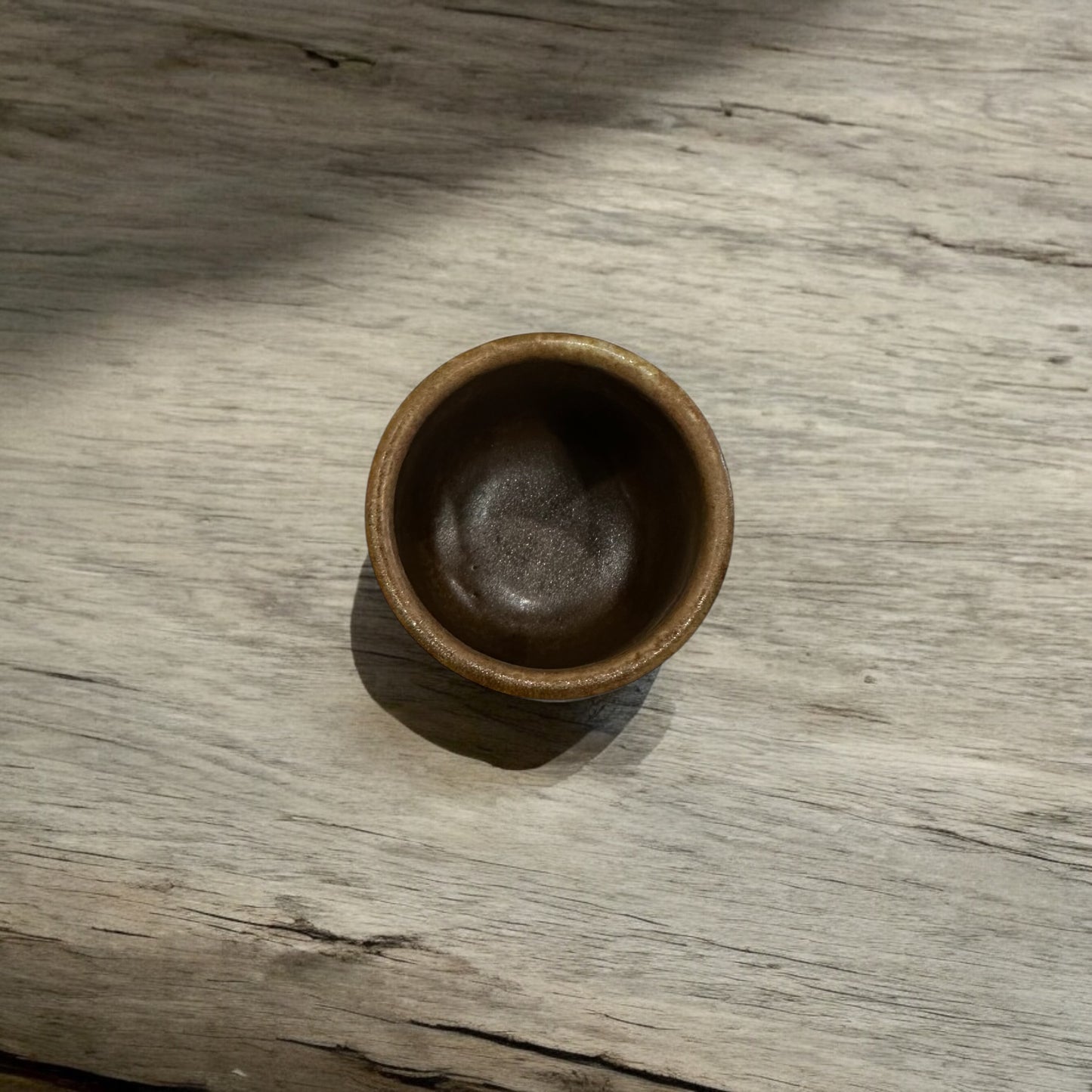 《 添興窯 》 手工陶杯 咖啡霧金