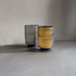 "Japanese Pottery" "Pair of Cups" Handmade pottery cup ( gold & silver)