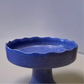 "JAEE" Handmade Tall dessert dish ( Lightning Blue)