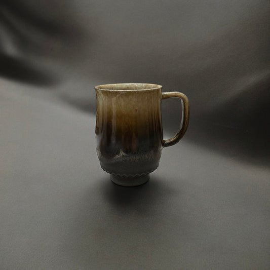 "Living Stone Ceramics " Handmade Pottery Mug ( Moon Amber )