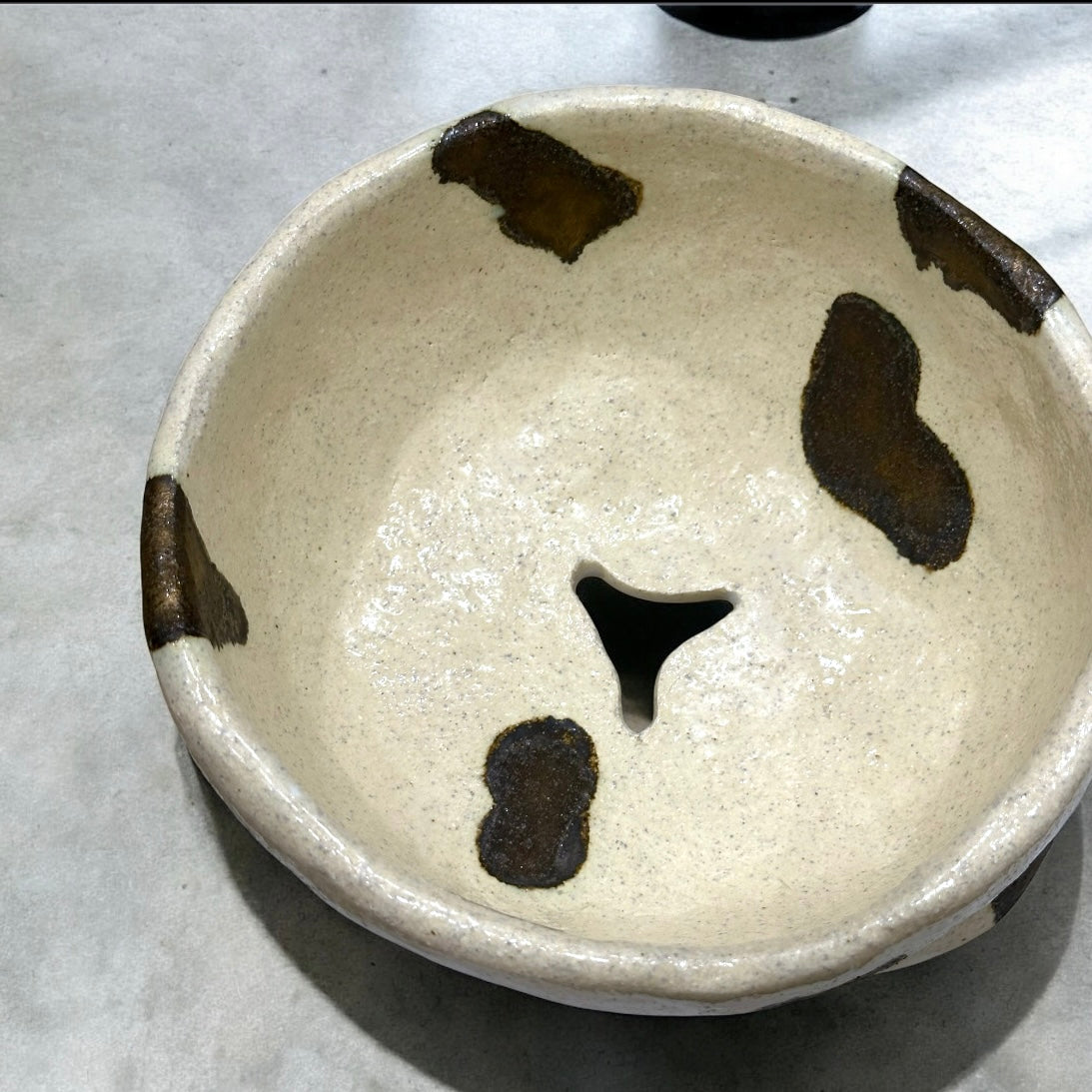 《 好人製陶 》手工陶盆 乳牛斑紋