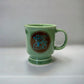 "Japanese Pottery" Komeda's Coffee cup ( green ) 