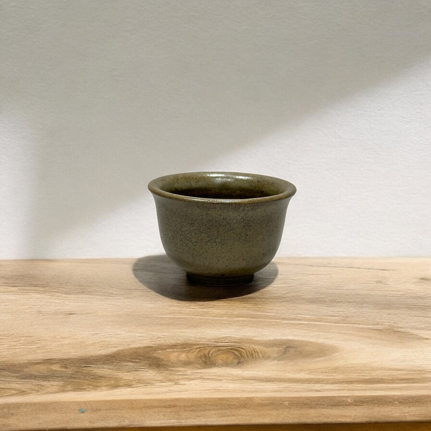 "Tianxing Kiln" Handmade Pottery Cup ( Olive Green )