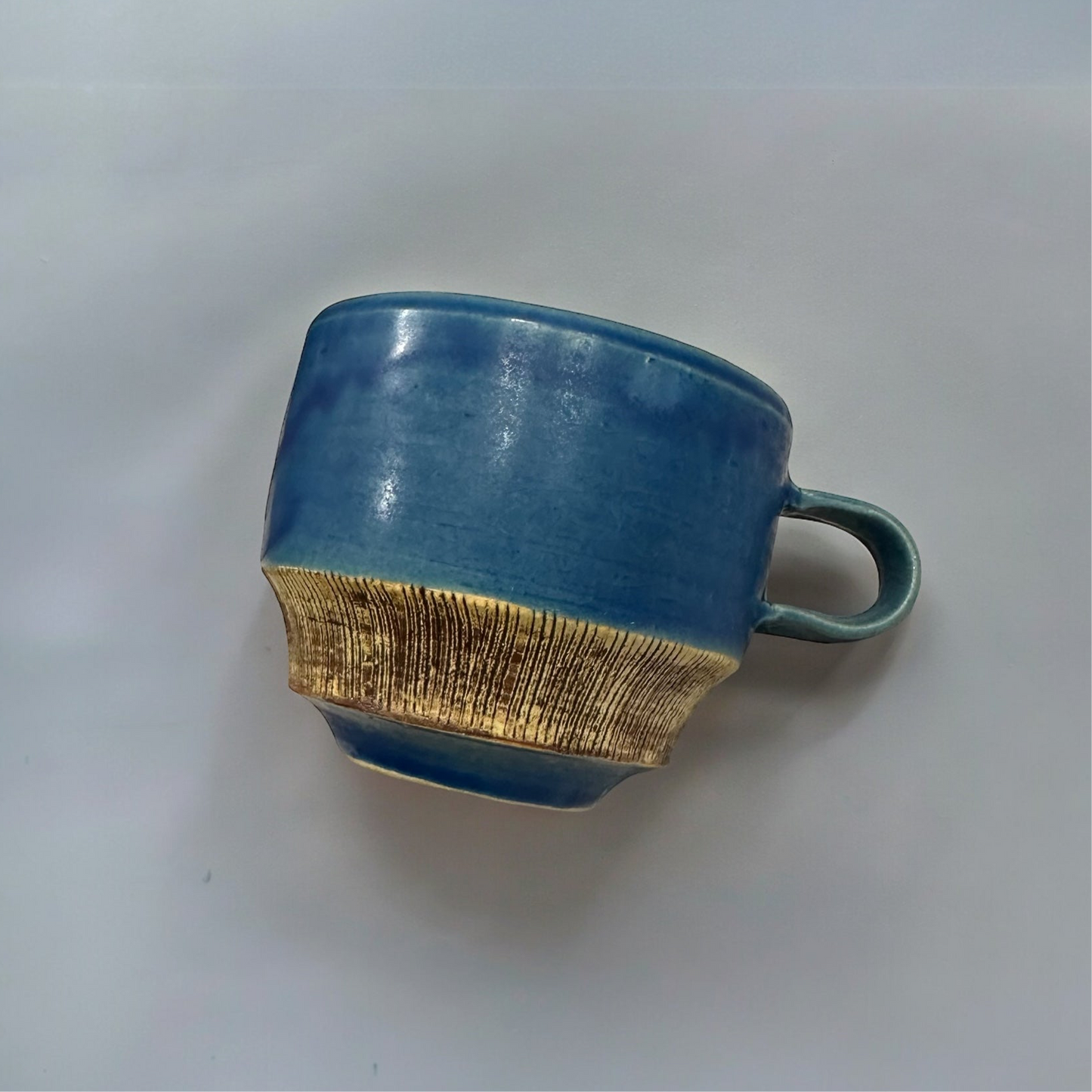 "Japanese Pottery" Handmade Pottery Mug ( oceanstone )