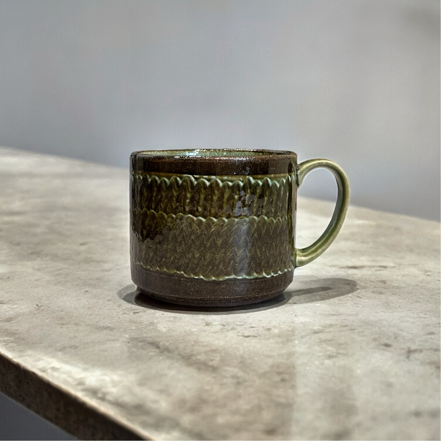 "Japanese Pottery" Handmade Pottery Mug ( mountainwave )