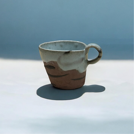 "Ye Hsuan-Hsun " Handmade Pottery Mug ( Celadon Black Clay )