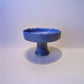 "JAEE" Handmade Tall dessert dish ( Lightning Blue)