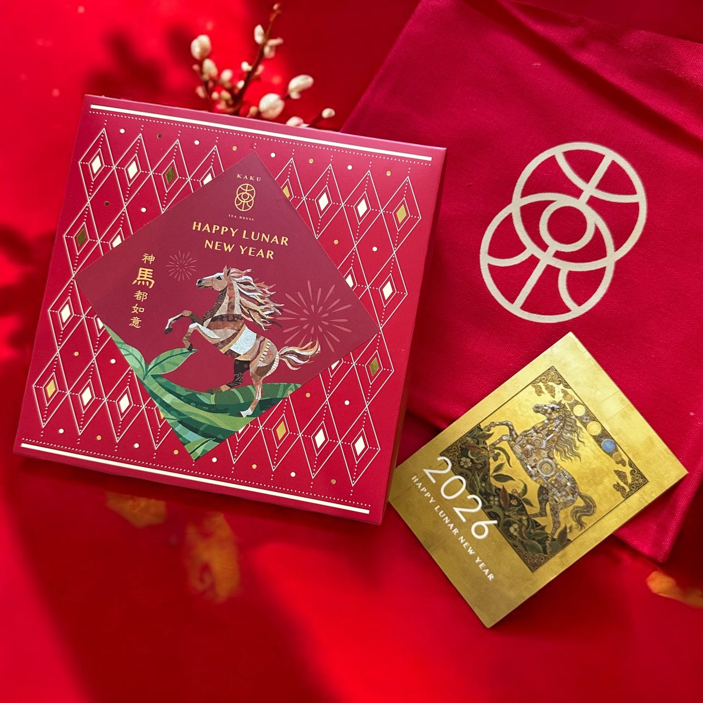 【 2026 馬年限定 】【贈限量厚磅帆布袋+ 金馬迎春明信片】神馬都如意 雙茶罐茶葉禮盒