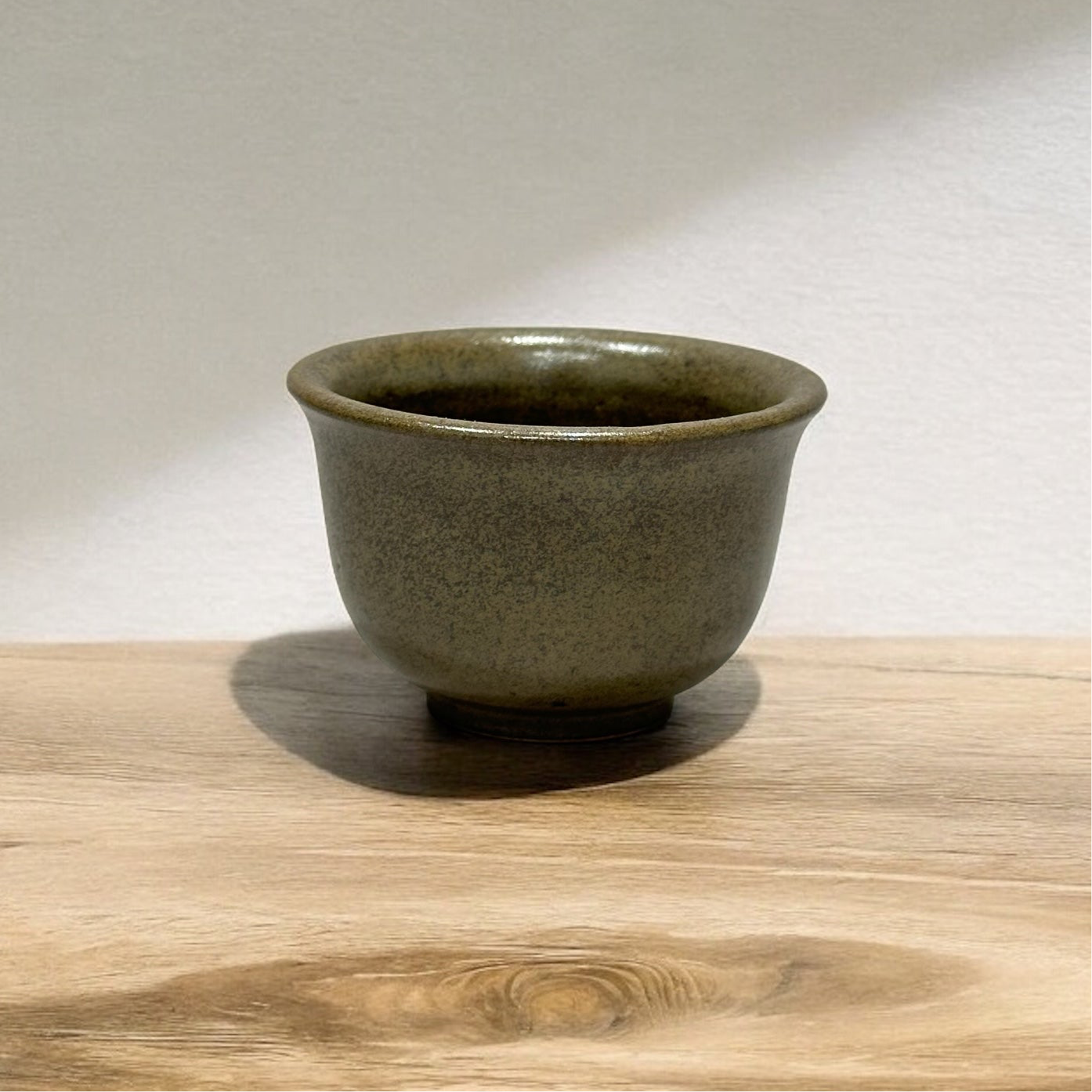 "Tianxing Kiln" Handmade Pottery Cup ( Olive Green )