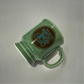 "Japanese Pottery" Komeda's Coffee cup ( green ) 