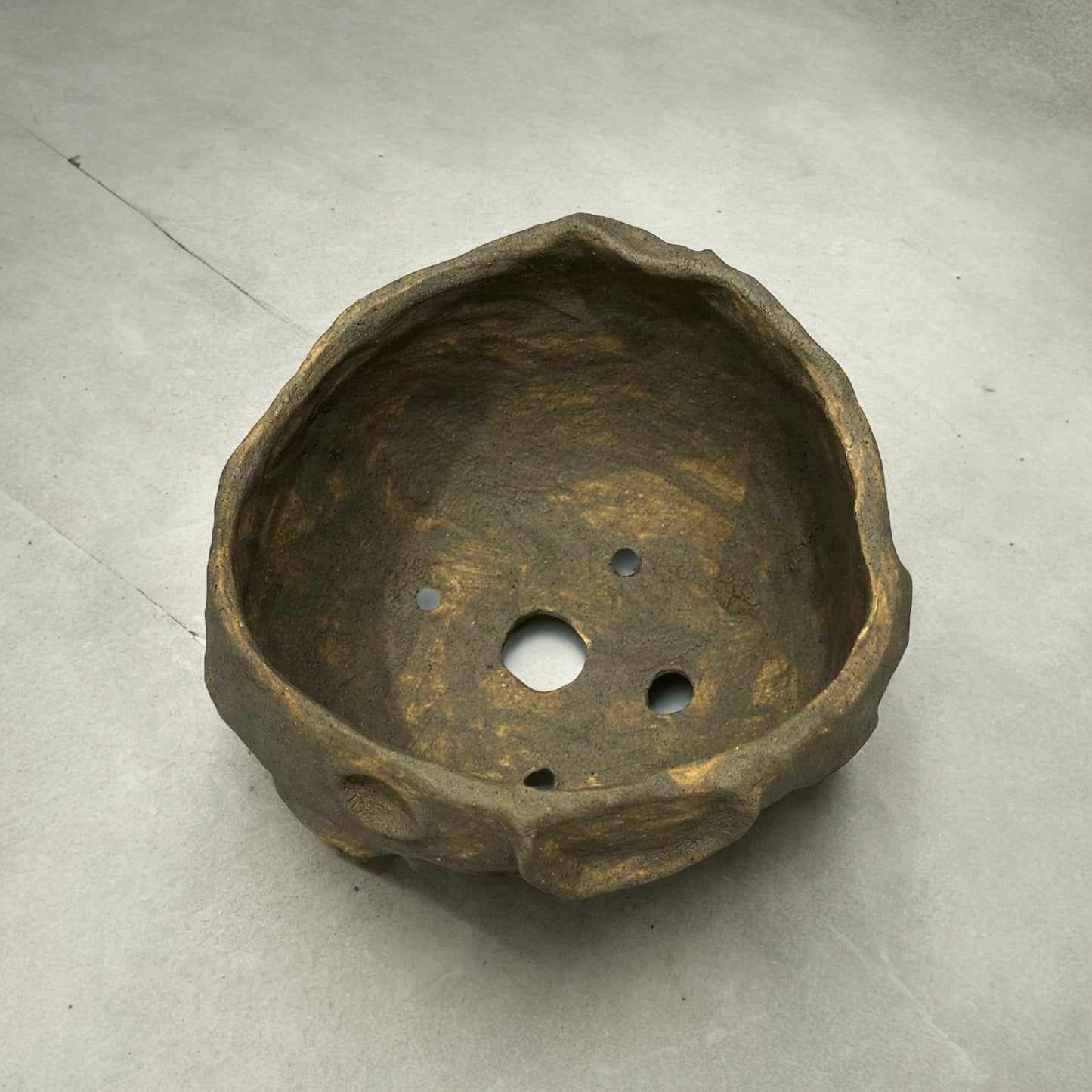 KAKU Ceramic" Handmade pottery Planter ( Lunar02)