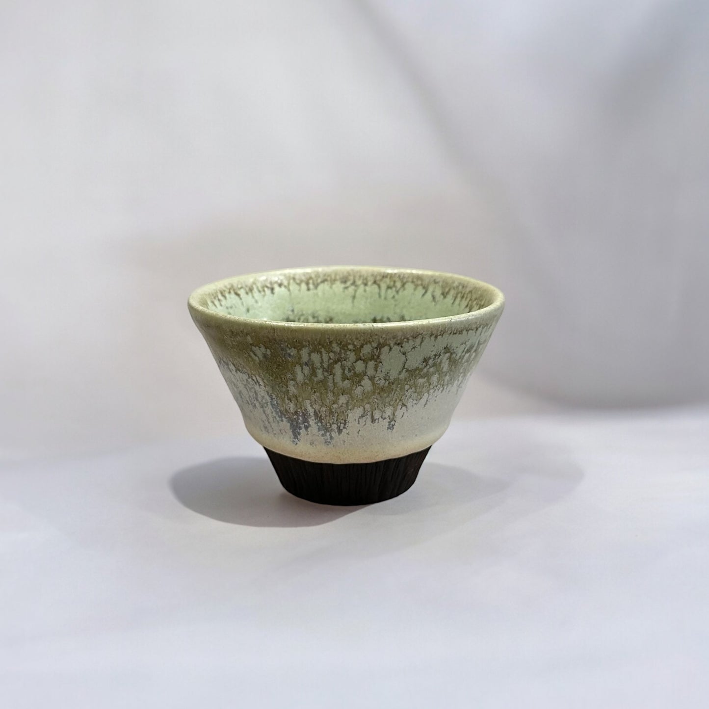 "Japanese Pottery" Handmade Pottery Cup ( Morning Green )