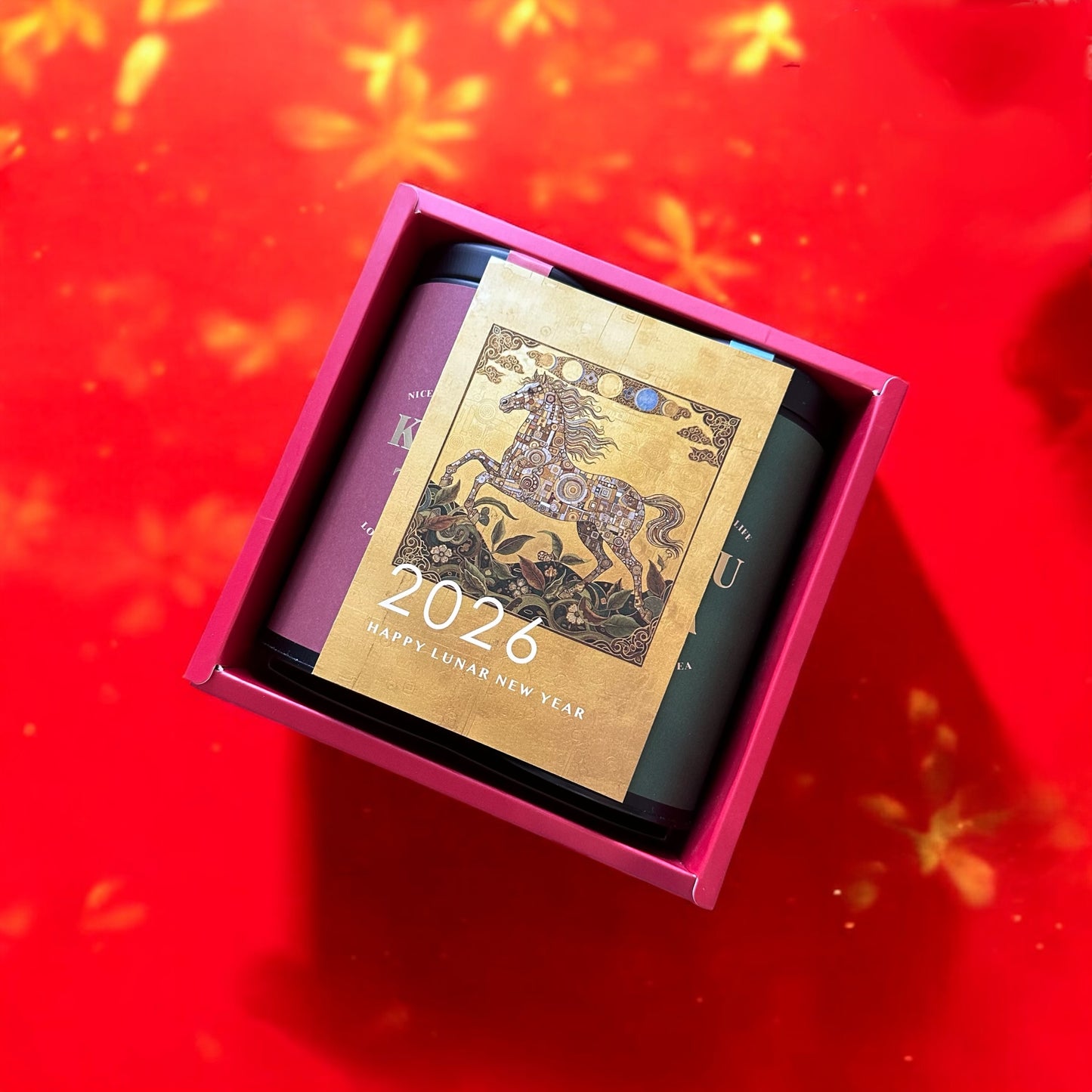 【 2026 馬年限定 】【贈限量厚磅帆布袋+ 金馬迎春明信片】神馬都如意 雙茶罐茶葉禮盒