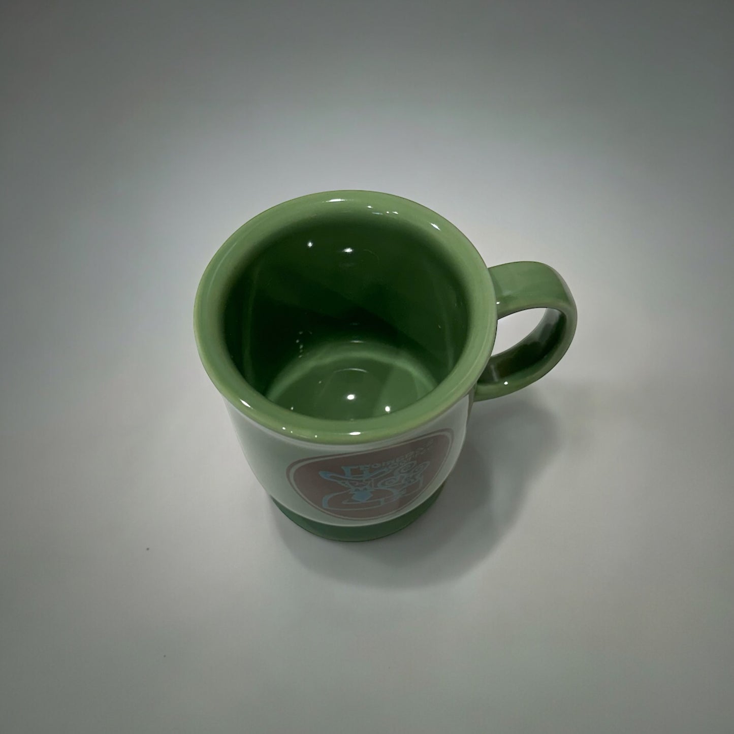 "Japanese Pottery" Komeda's Coffee cup ( green ) 