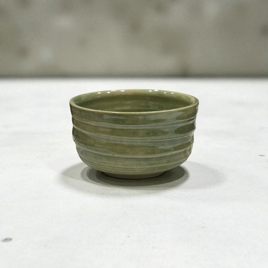 《 吉時雨陶藝 》 手工茶碗 抹茶奶綠
