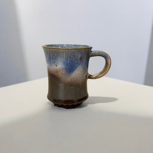 "Living Stone Ceramic" Handmade Pottery Mug ( SmokeBlue )