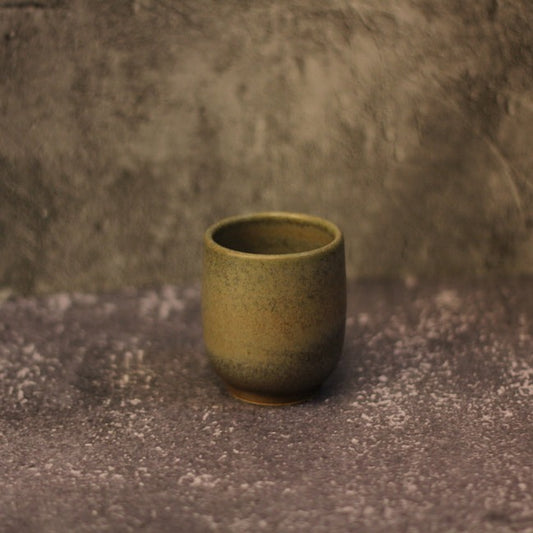 添興窯 手工陶杯 橄欖綠